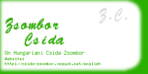 zsombor csida business card